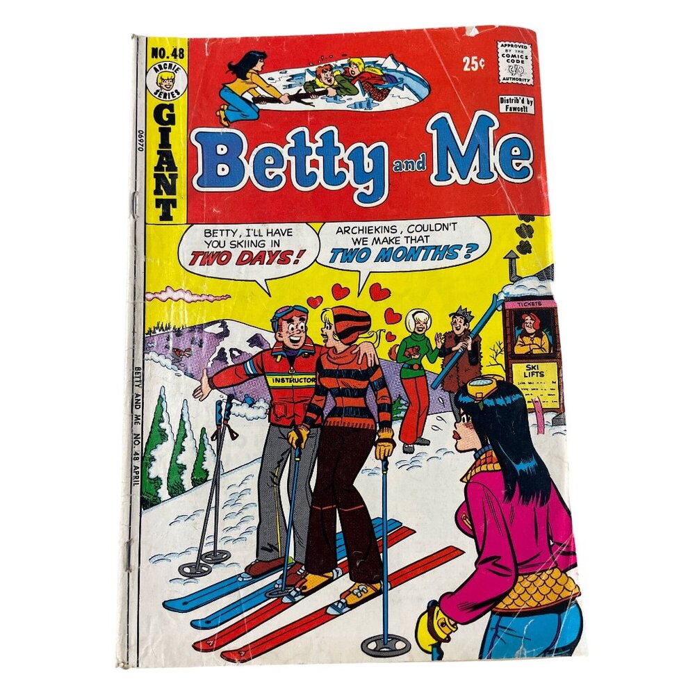 Archie Series Betty & Me #48 Giant Comic Book April 1973 Bagged Boarded Vintage
